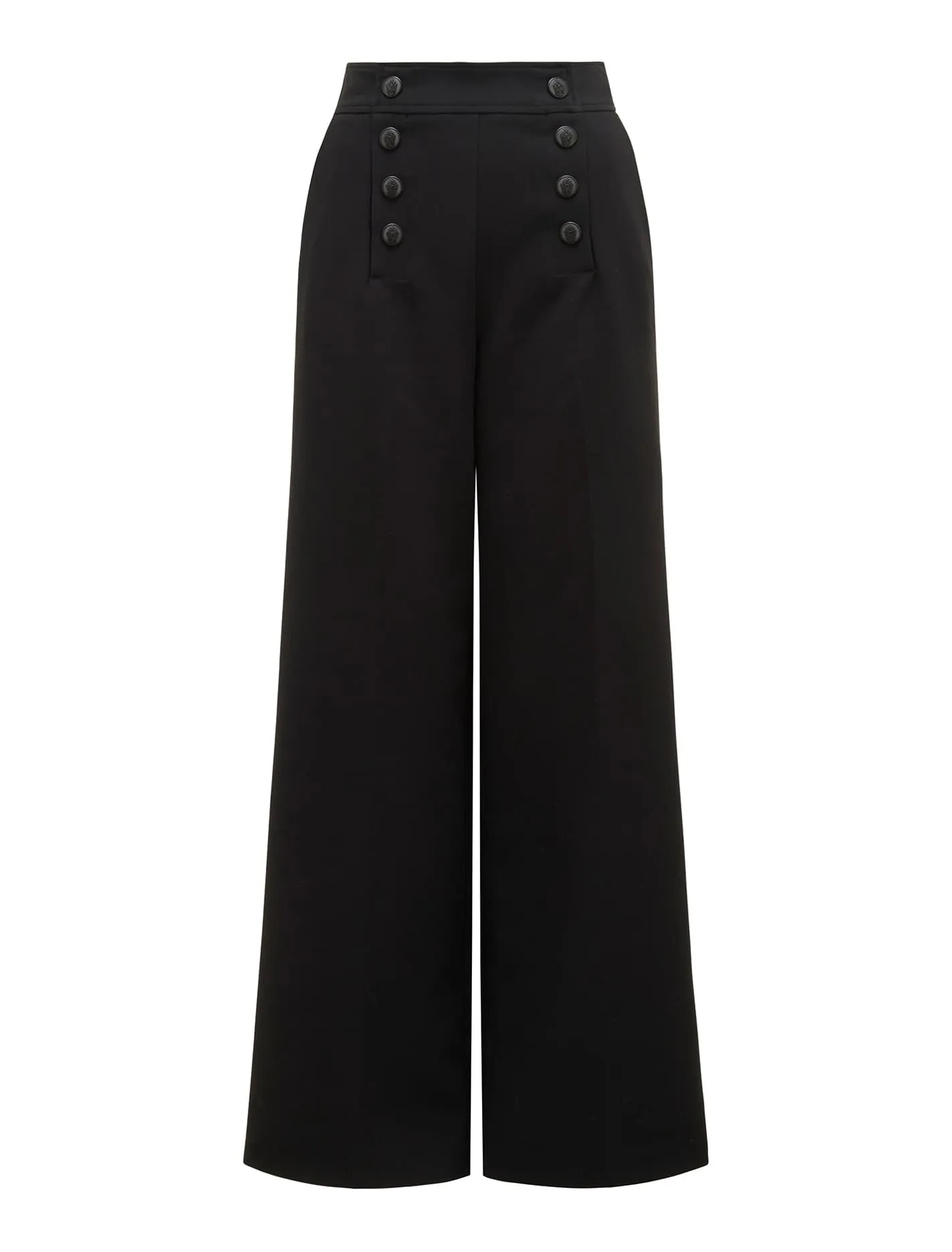 Sure! Heres an optimized title for your e-commerce product:

Stylish Brioney Wide Leg Pants with Button Detail