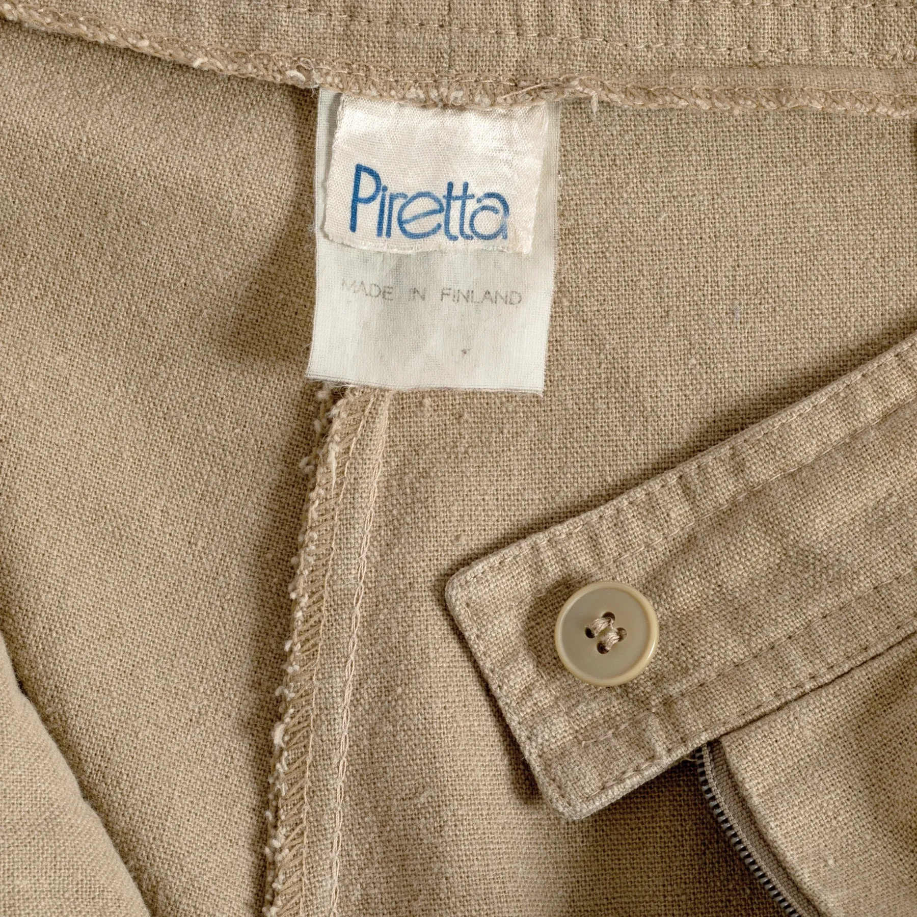 Canvas Cotton Linen Pleated Pantalons