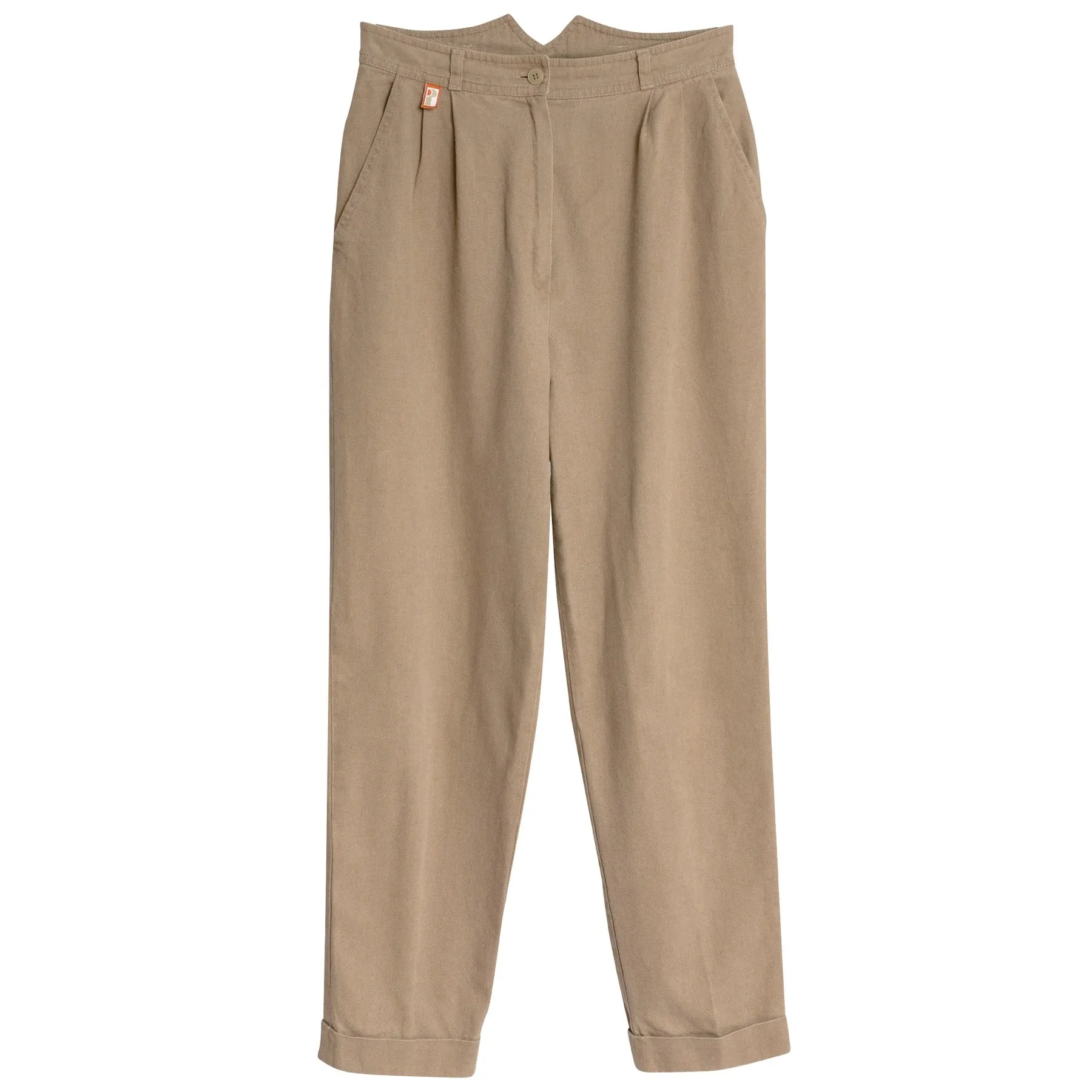 Canvas Cotton Linen Pleated Pantalons