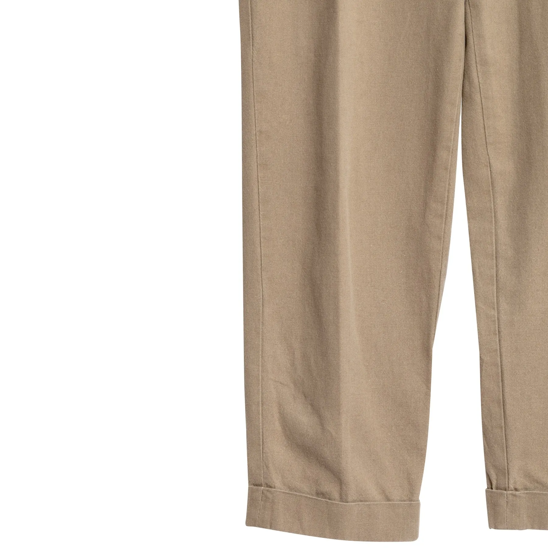 Canvas Cotton Linen Pleated Pantalons