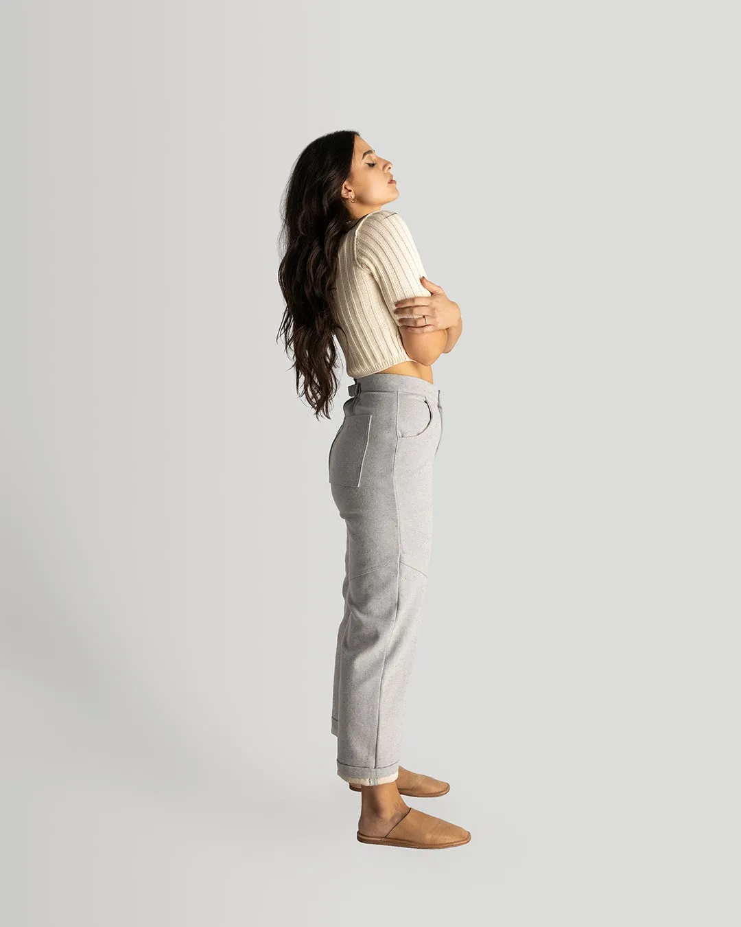Cream Knit Shirt | XS-3X