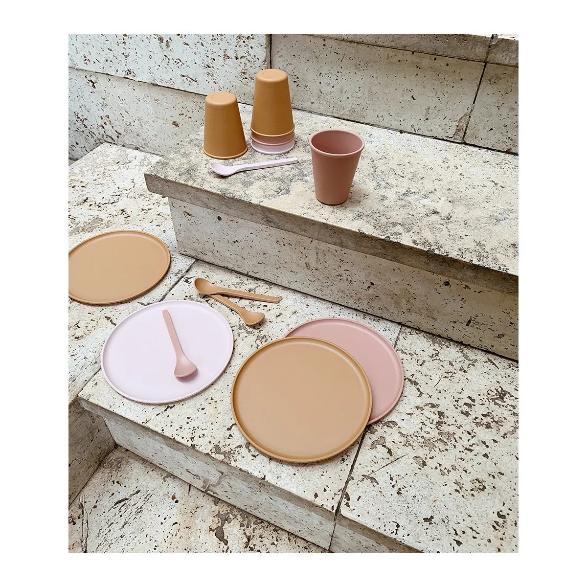 Cups - Bamboo - Rose - Pack of 6