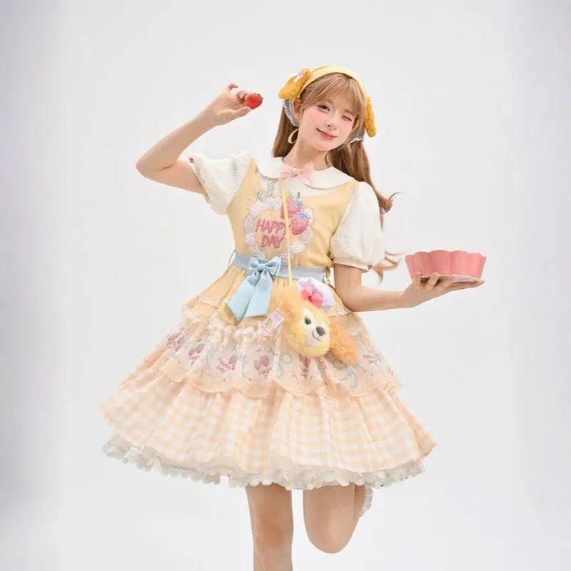 Cute Sweet Style Yellow Lolita Dress