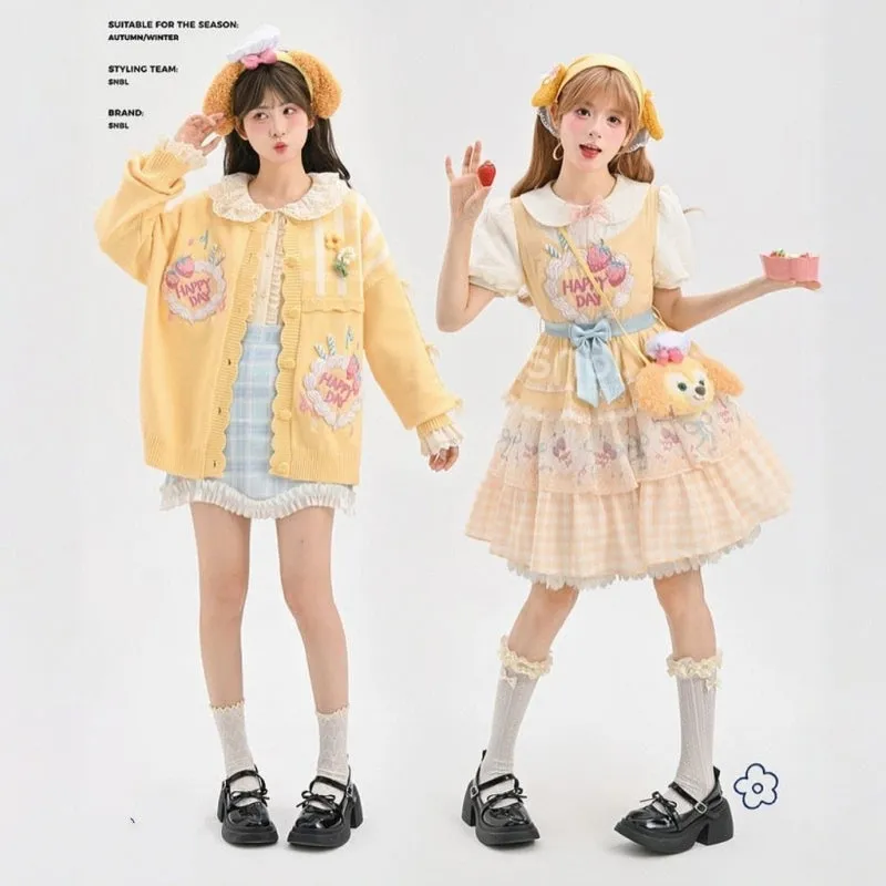 Cute Sweet Style Yellow Lolita Dress