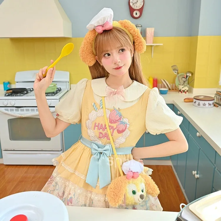 Cute Sweet Style Yellow Lolita Dress
