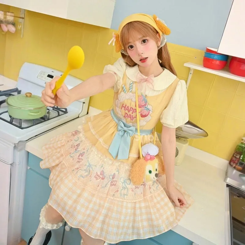 Cute Sweet Style Yellow Lolita Dress