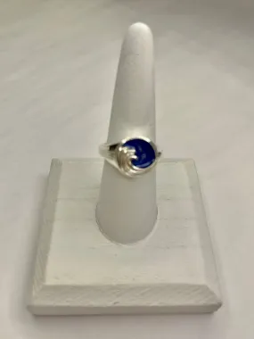 Dune Jewelry Great Wave Signet Ring - Blue Sea Glass