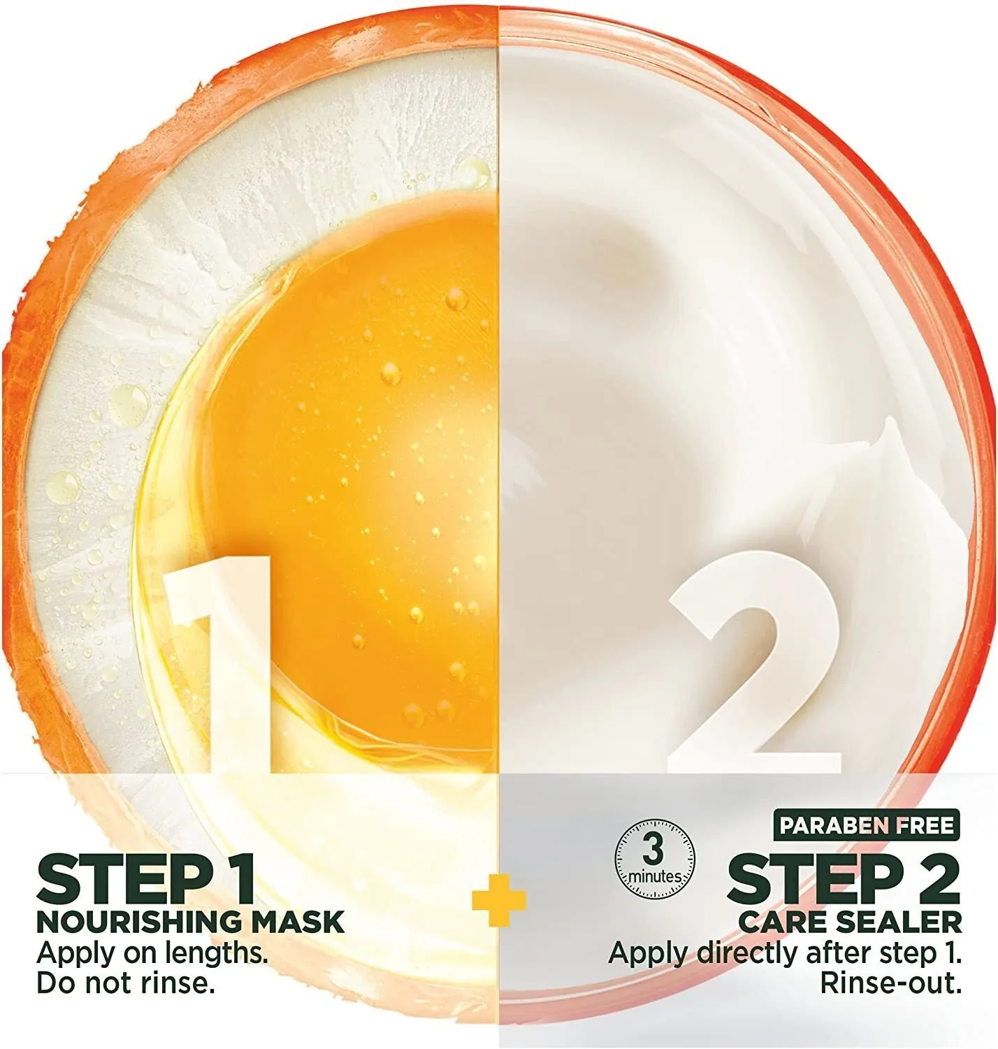 Garnier Fructis 15m L X2 Wonder Mask 2 Steps Nourishing Mask   Care Sealer