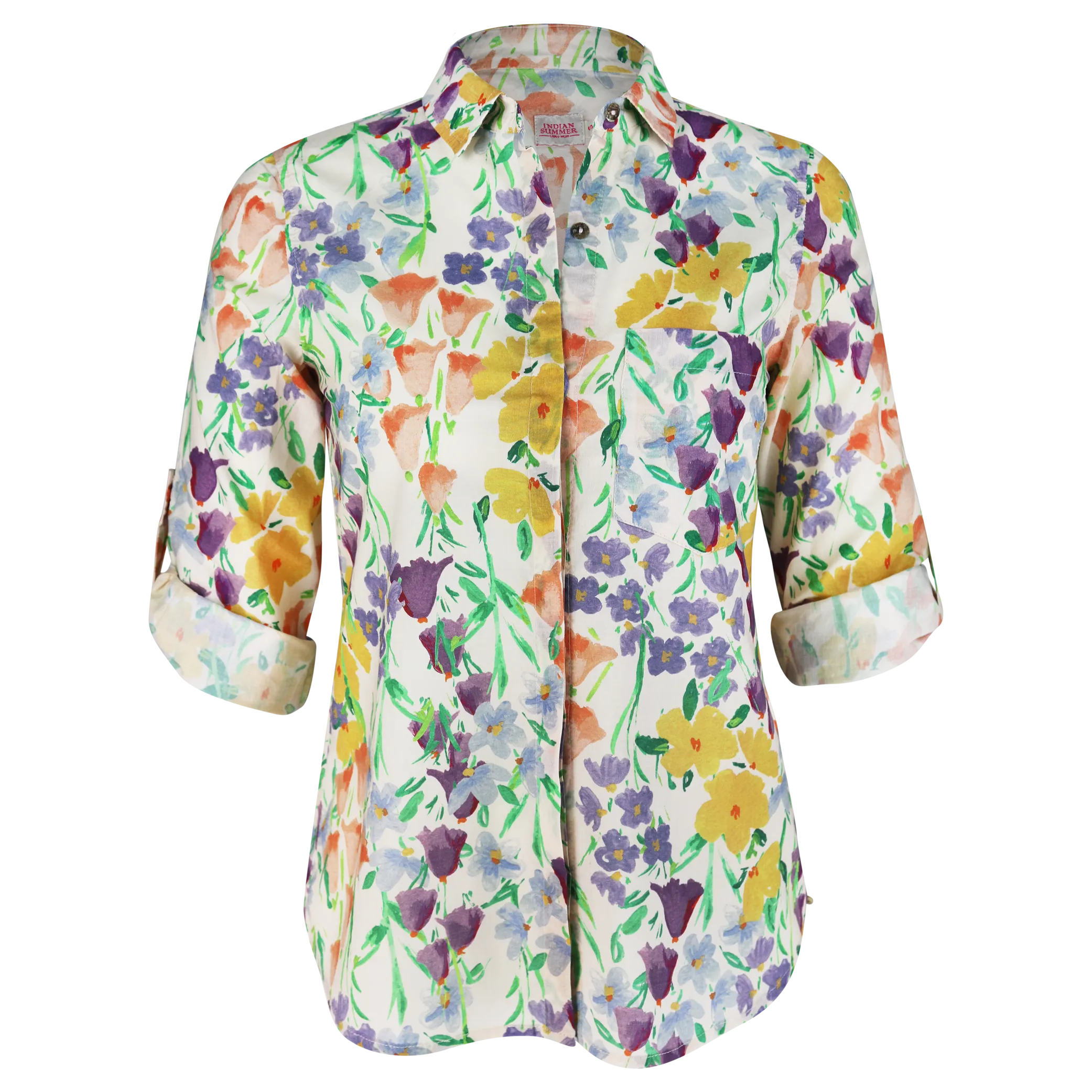IS Kelly CB Mauve Floral Shirt