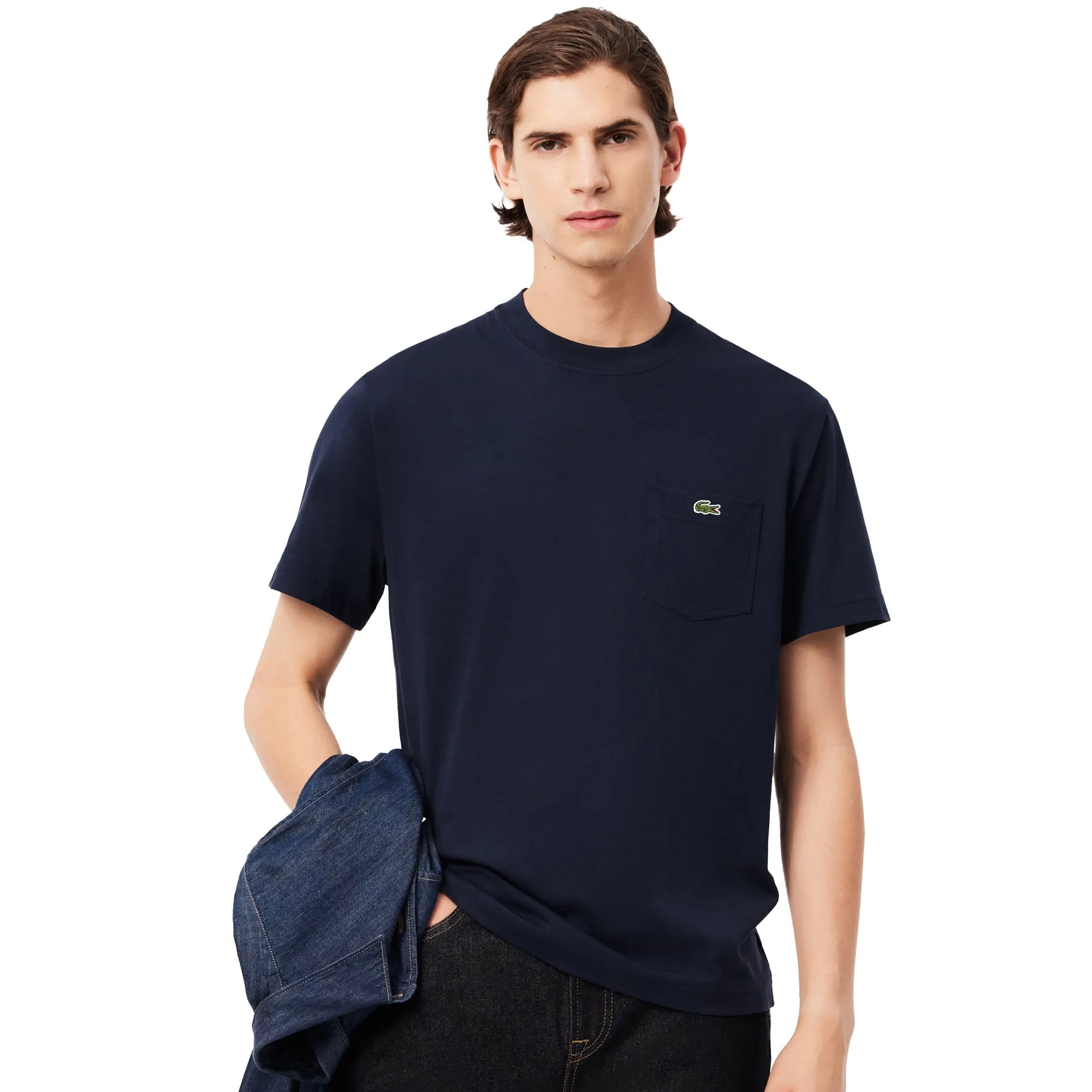 Lacoste Chest Pocket Cotton T-Shirt Midnight Blue
