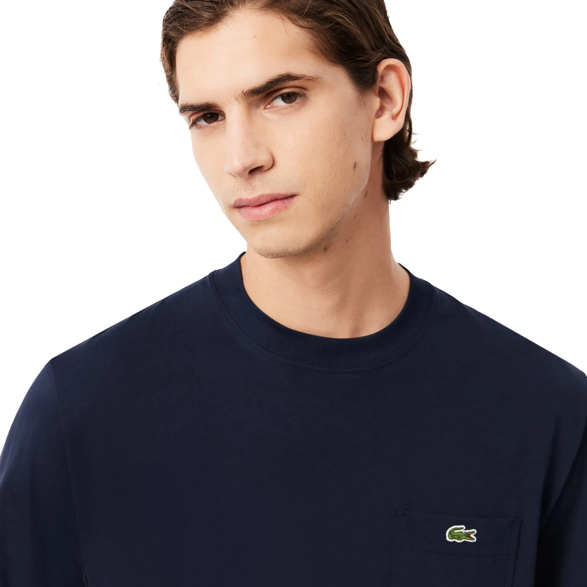 Lacoste Chest Pocket Cotton T-Shirt Midnight Blue