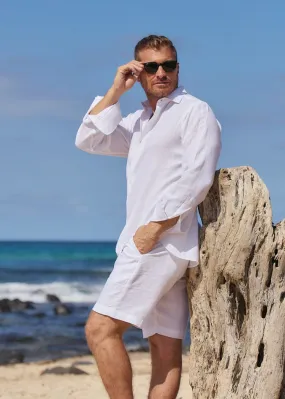 LANIKAI LINEN SHIRT - WHITE