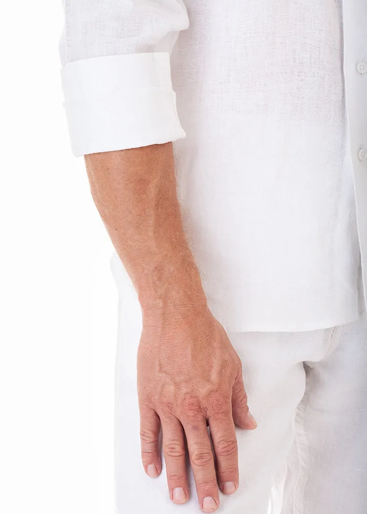 LANIKAI LINEN SHIRT - WHITE
