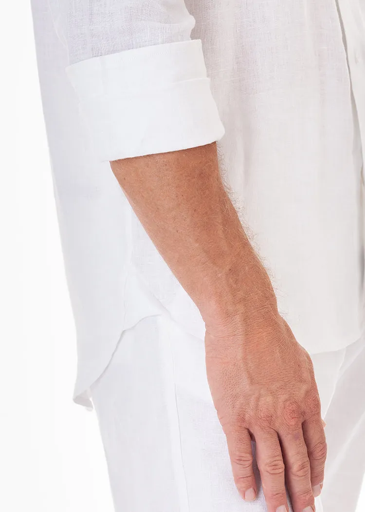 LANIKAI LINEN SHIRT - WHITE