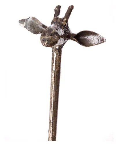 Large outdoor giraffe planters- recycled metal, slender, Fair Trade from Kenya