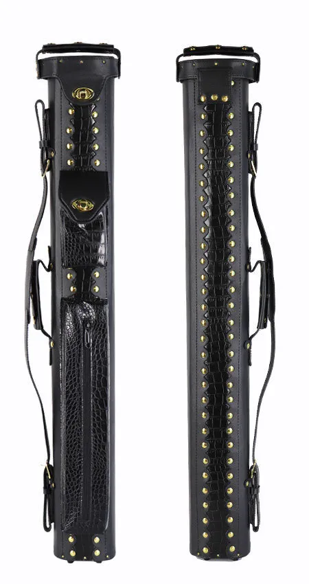 Leatherette Polyform Black 2x2 Hard Pool Cue Case - C22UH-BK