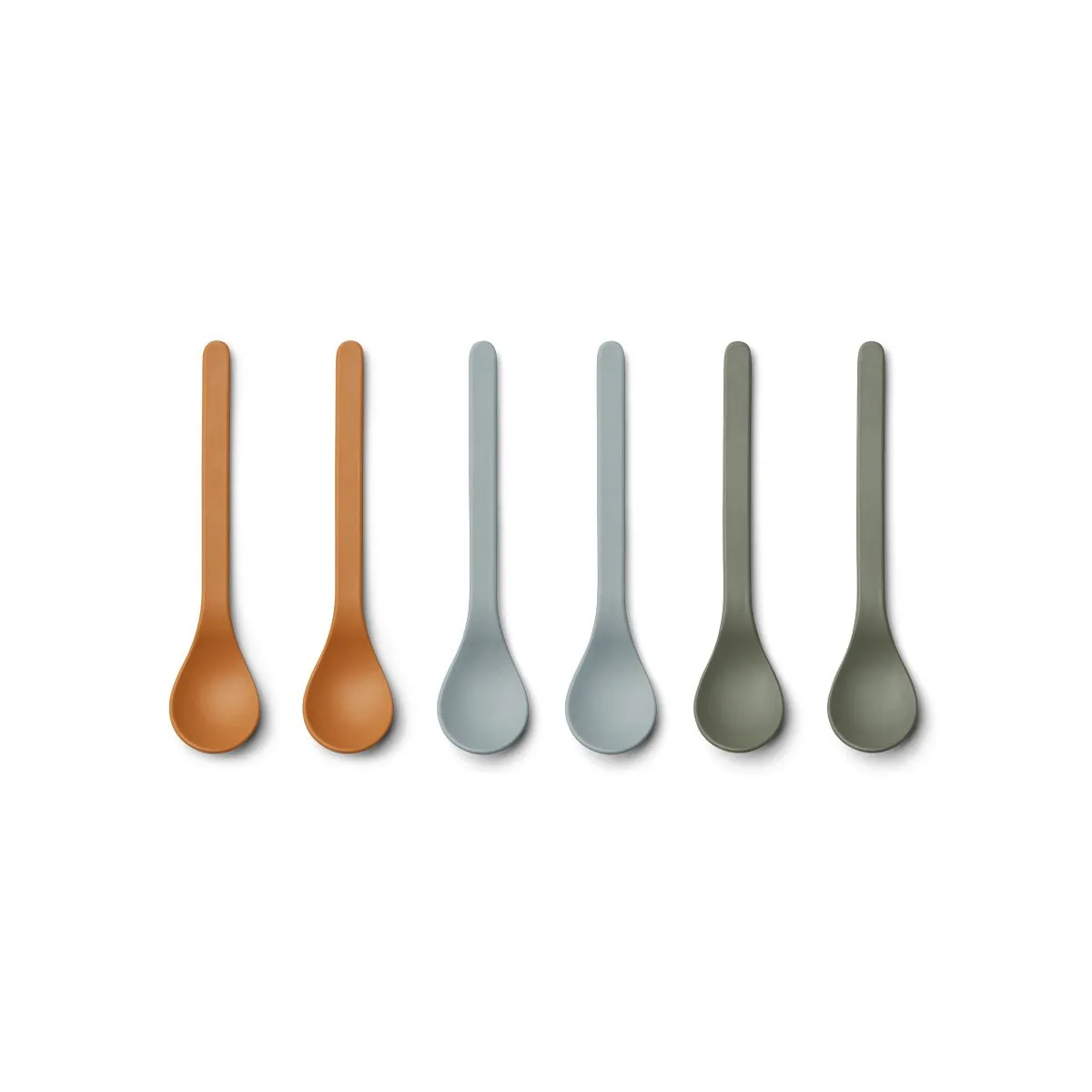 Liewood Etsu Bamboo Spoon - 6 pack -  Blue Multi Mix