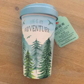LIFE IS AN ADVENTURE TRAVEL COFFEE CUP