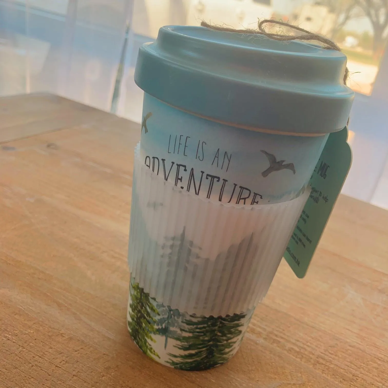 LIFE IS AN ADVENTURE TRAVEL COFFEE CUP