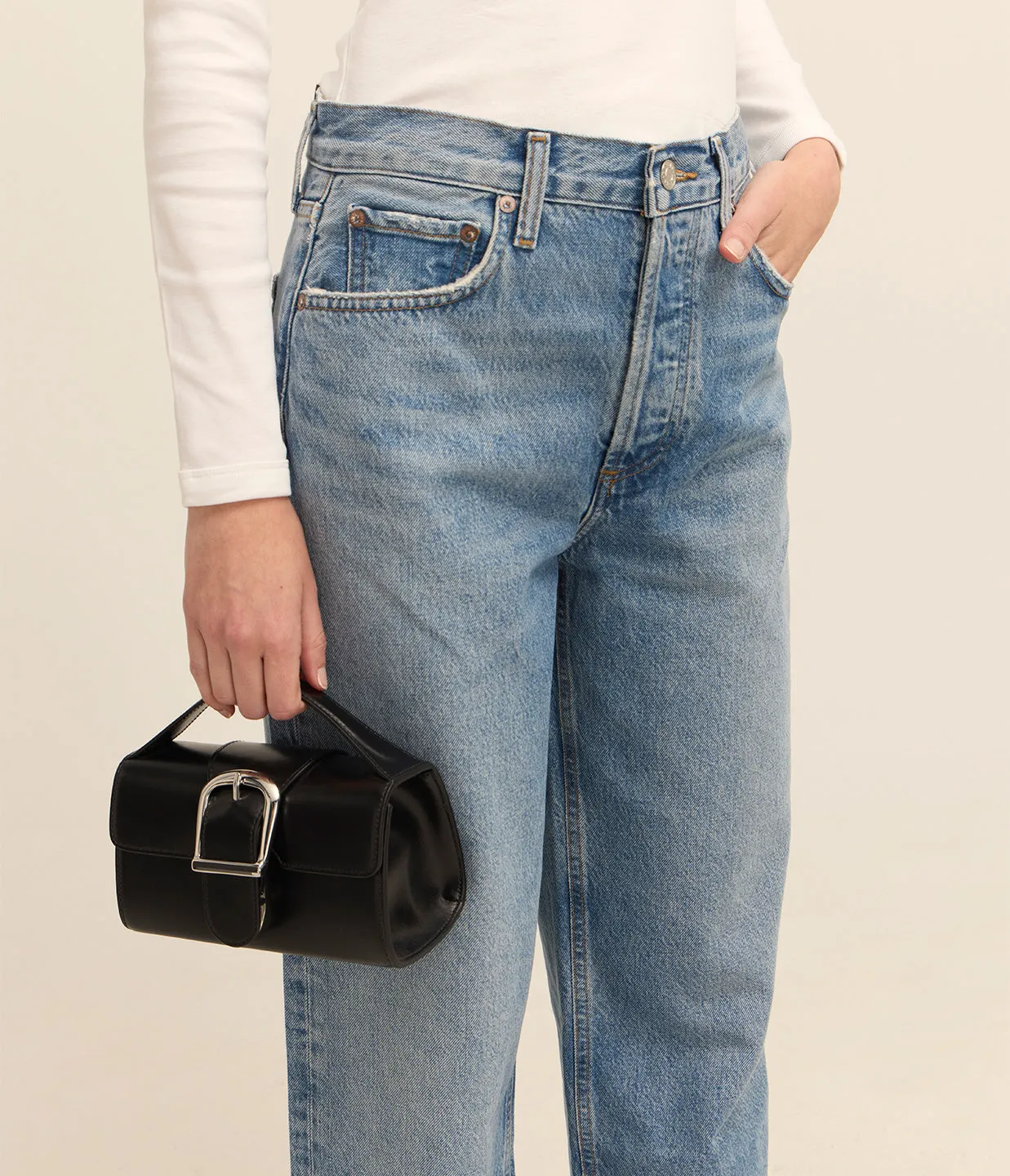 Low Slung Baggy Jean in Libertine