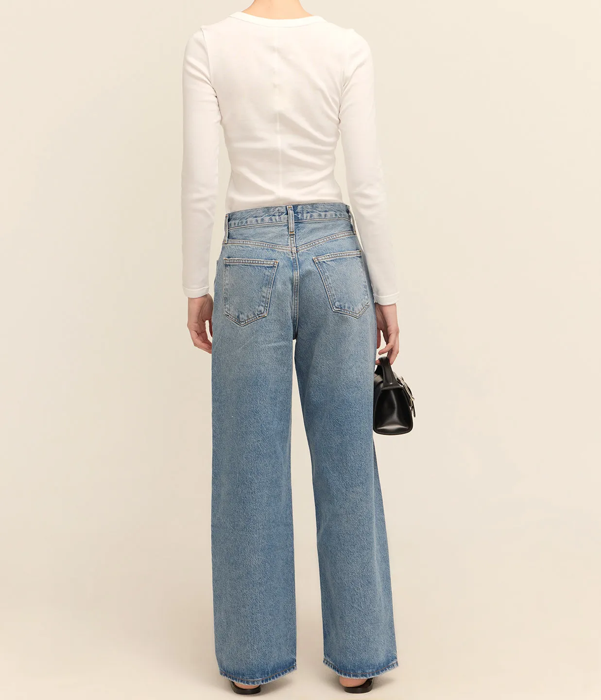 Low Slung Baggy Jean in Libertine