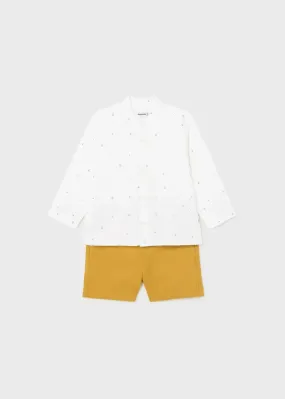 Mayoral Baby Boy Short Set  1246-19  Ocre