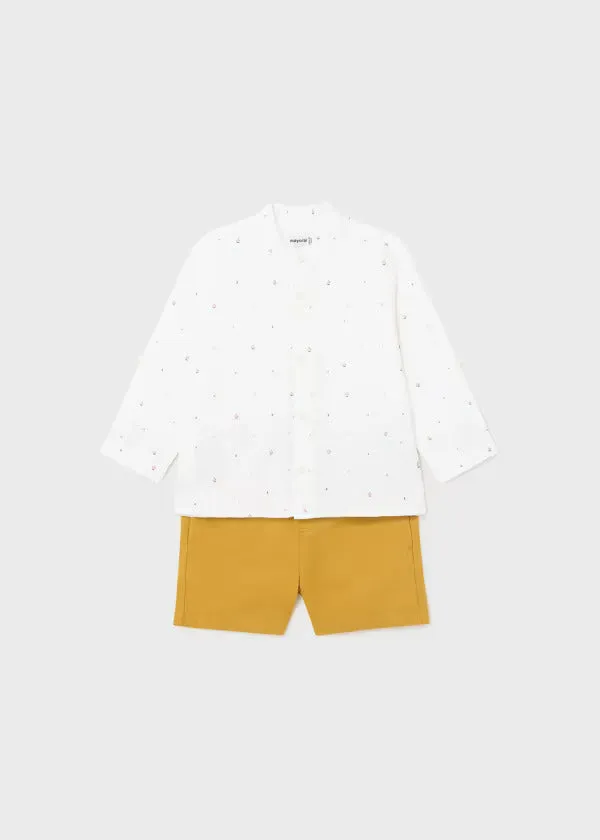 Mayoral Baby Boy Short Set  1246-19  Ocre