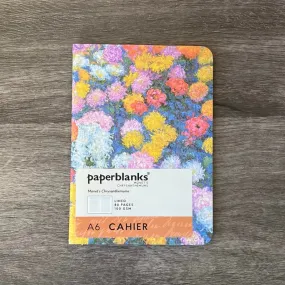 Monet's Chrysanthemums Lined A6 Cahier Soft Cover Journal