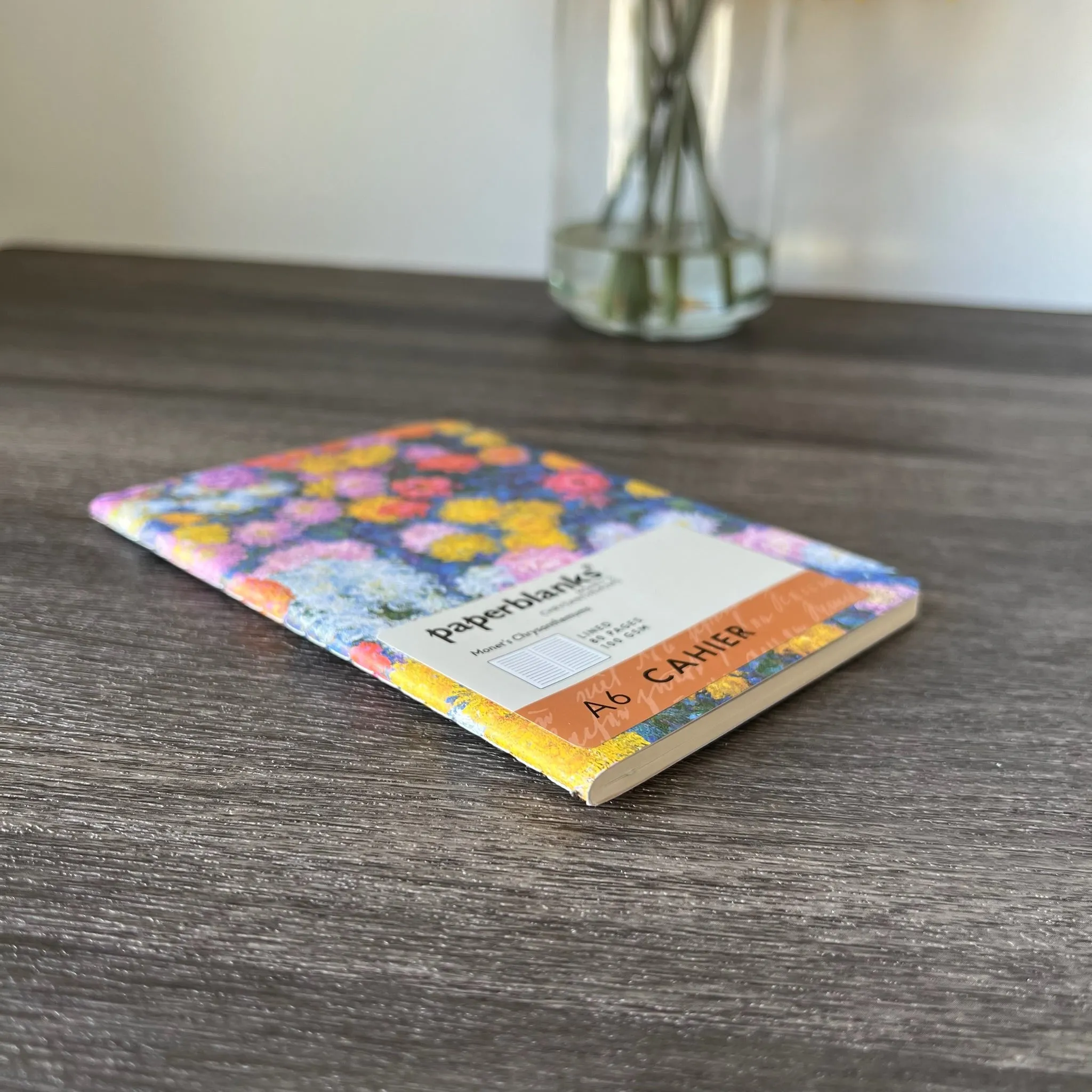 Monet's Chrysanthemums Lined A6 Cahier Soft Cover Journal