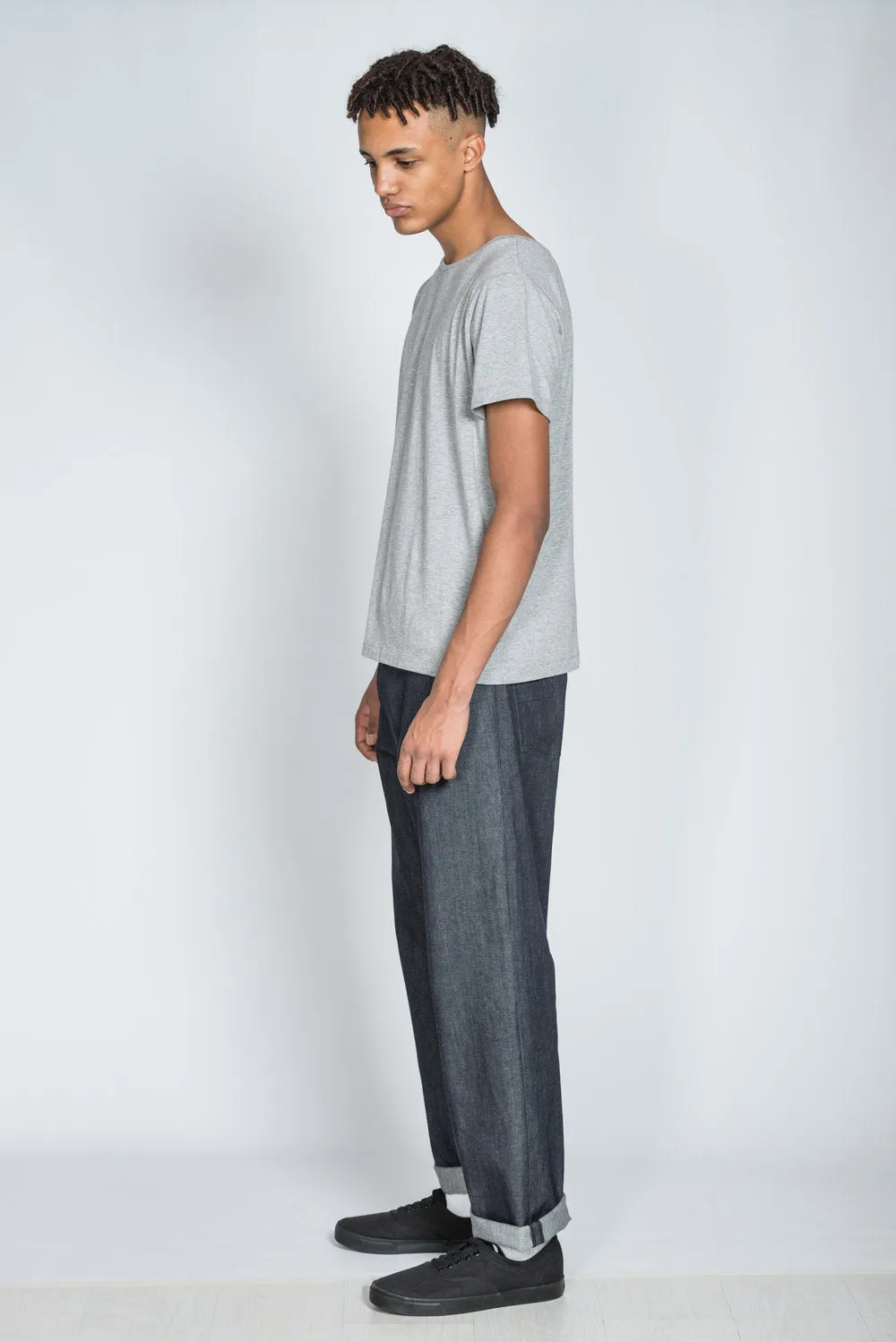 Grey Marl Organic Cotton and Bamboo T-Shirt - Sustainable Fashion Essential