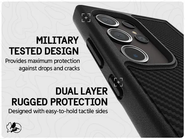 Protector Case For Samsung Galaxy S24 Ultra - Carbon