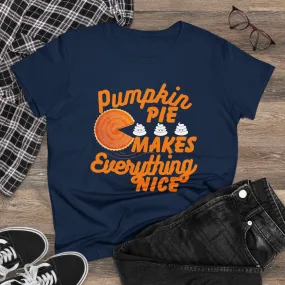 Pumpkin Spice Makes Everything Nice | Women's Midweight Cotton Tee