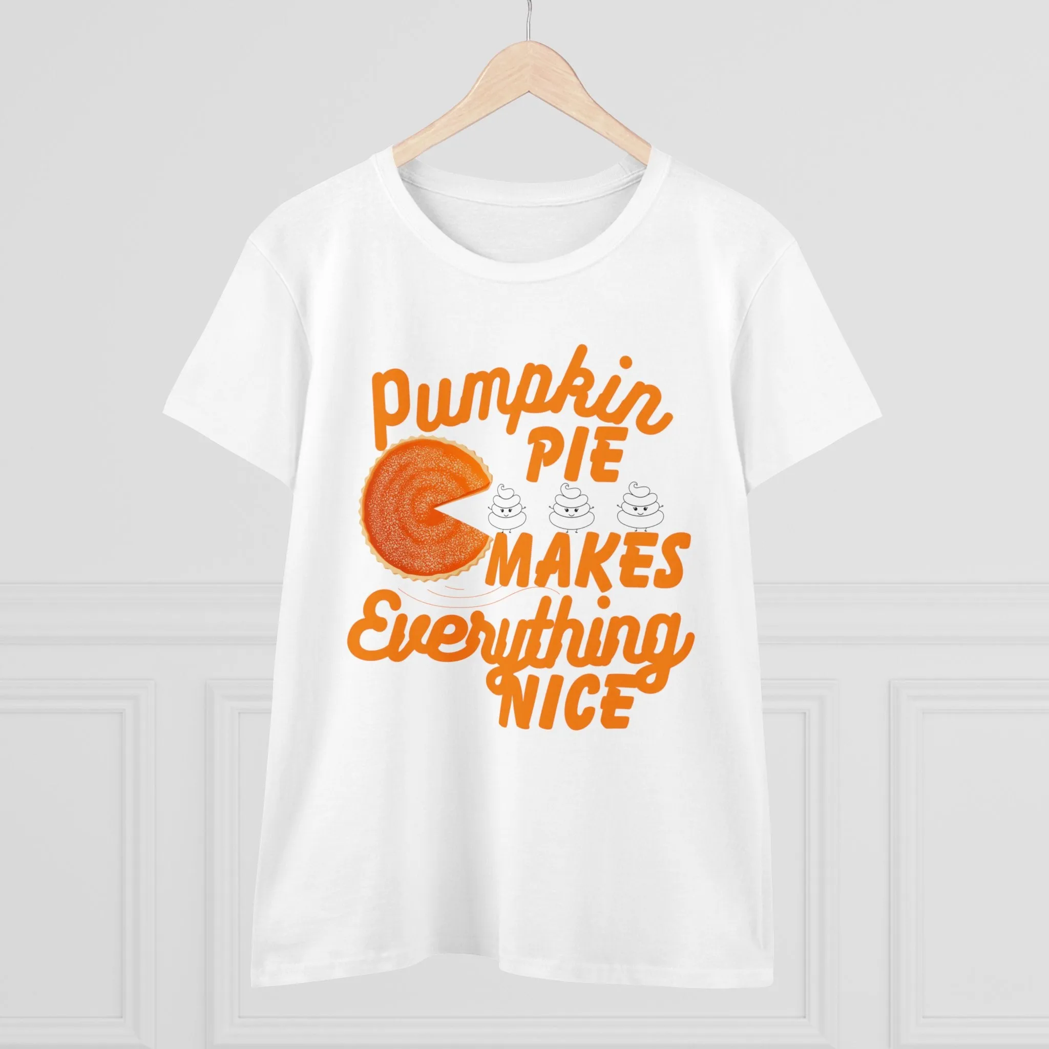 Pumpkin Spice Makes Everything Nice | Women's Midweight Cotton Tee