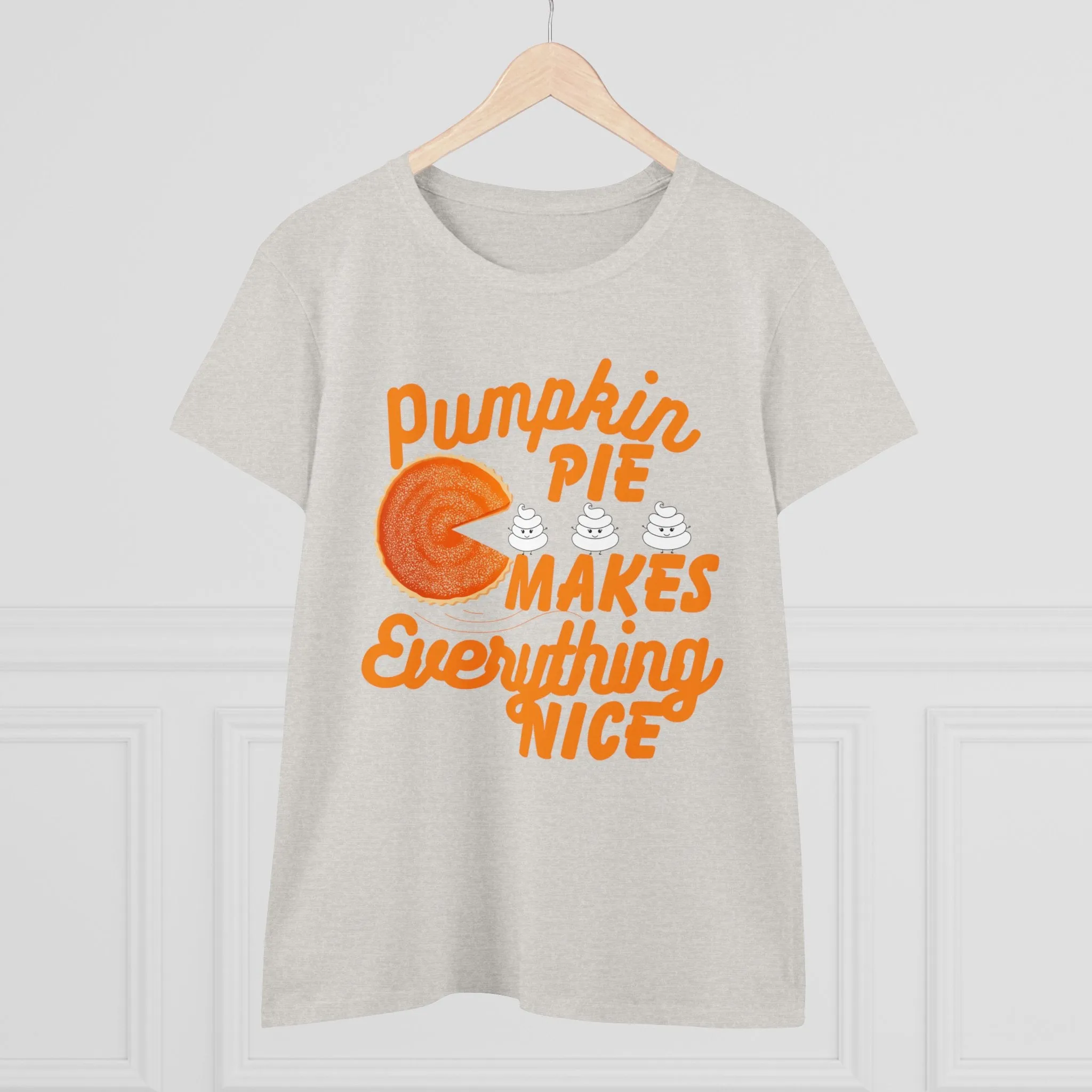 Pumpkin Spice Makes Everything Nice | Women's Midweight Cotton Tee
