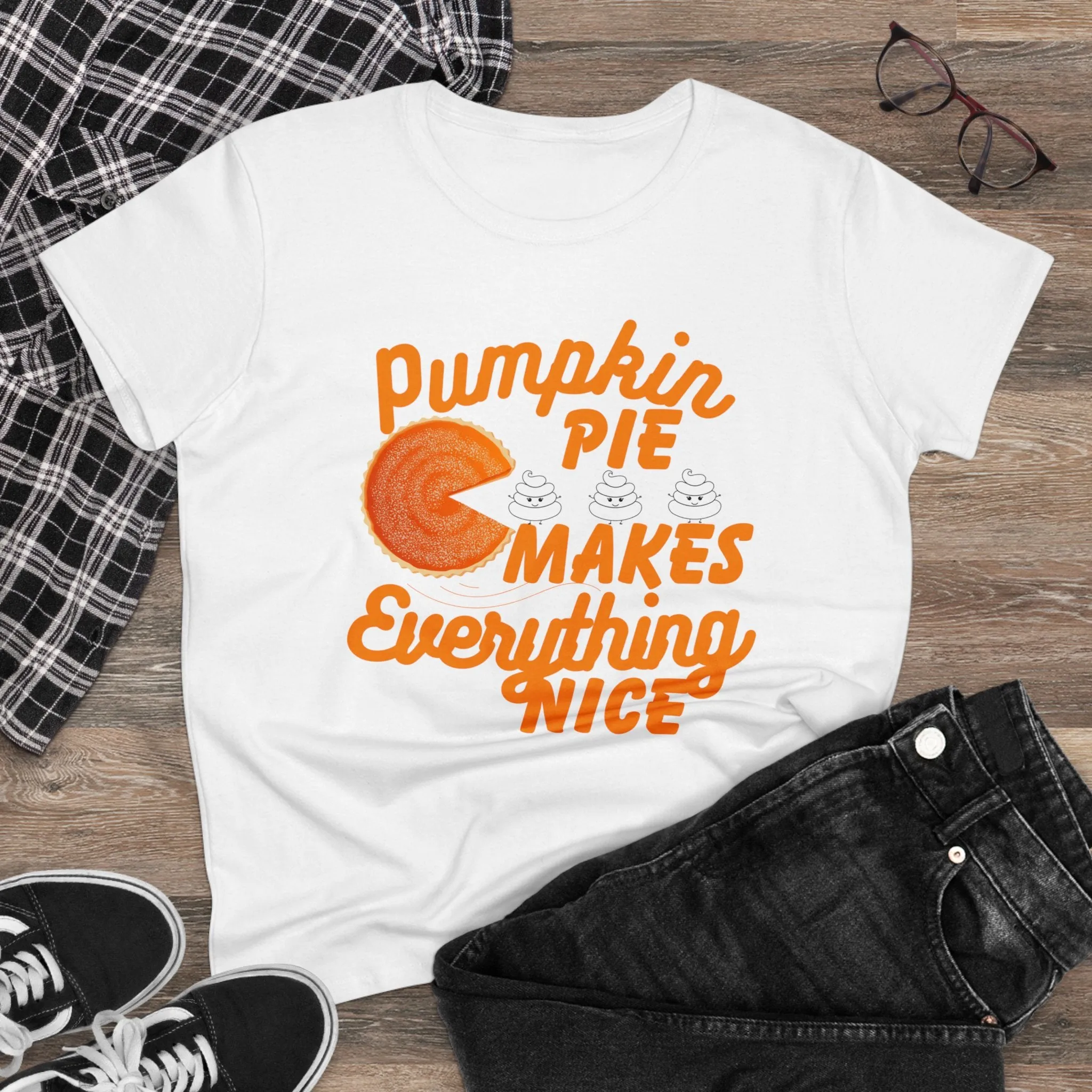 Pumpkin Spice Makes Everything Nice | Women's Midweight Cotton Tee