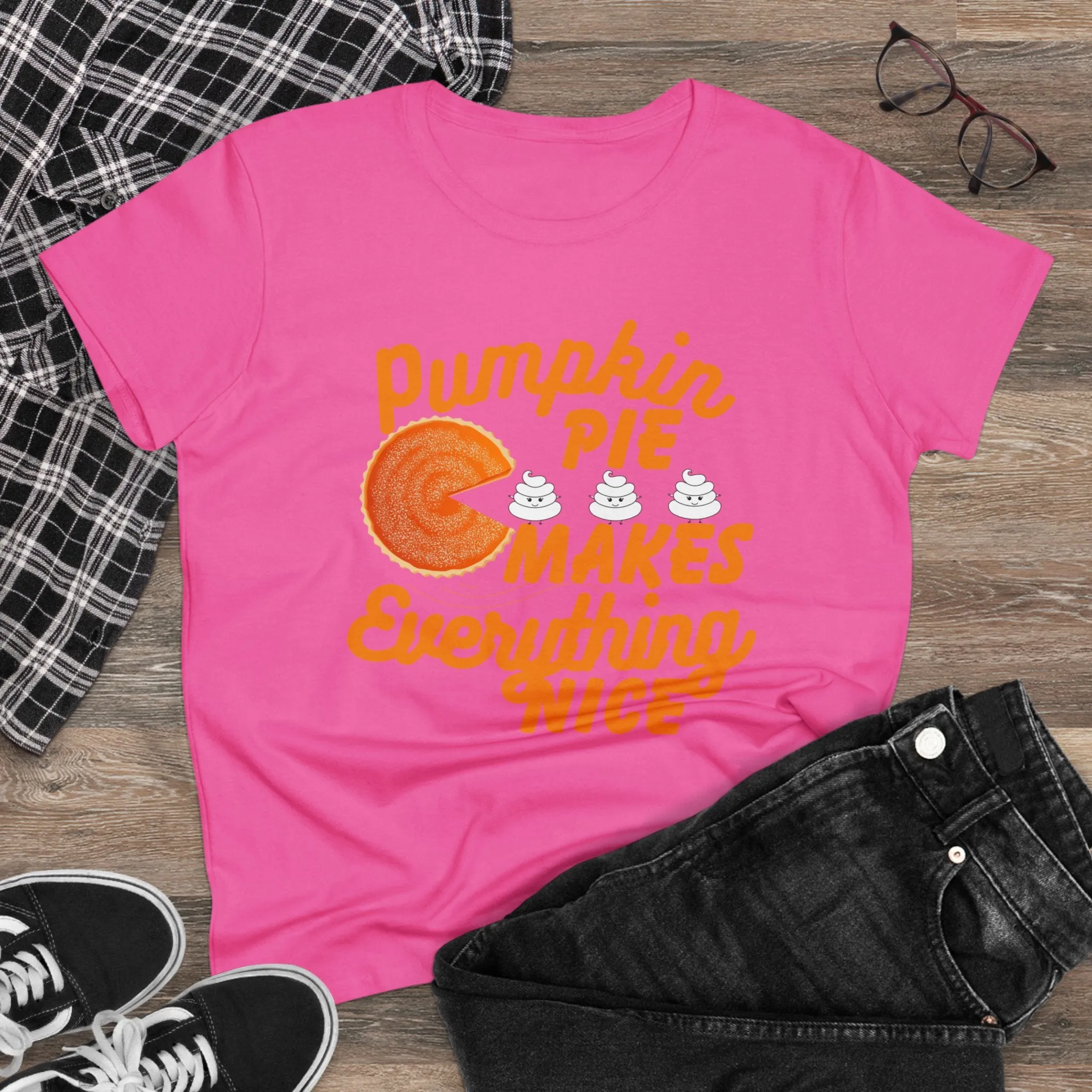 Pumpkin Spice Makes Everything Nice | Women's Midweight Cotton Tee