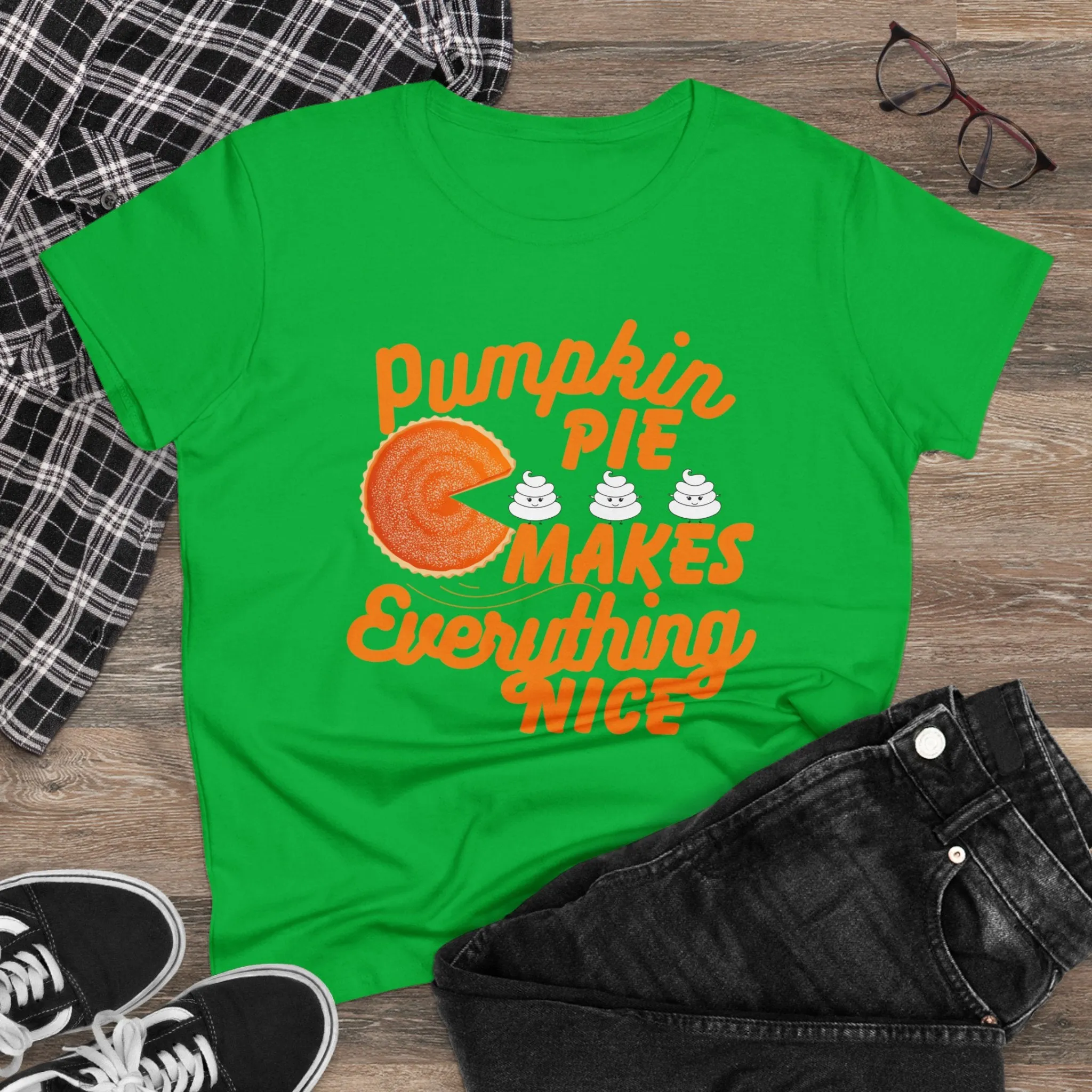 Pumpkin Spice Makes Everything Nice | Women's Midweight Cotton Tee