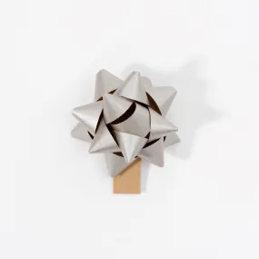 Recycled Bows - Silver (Pack 50) Single sided