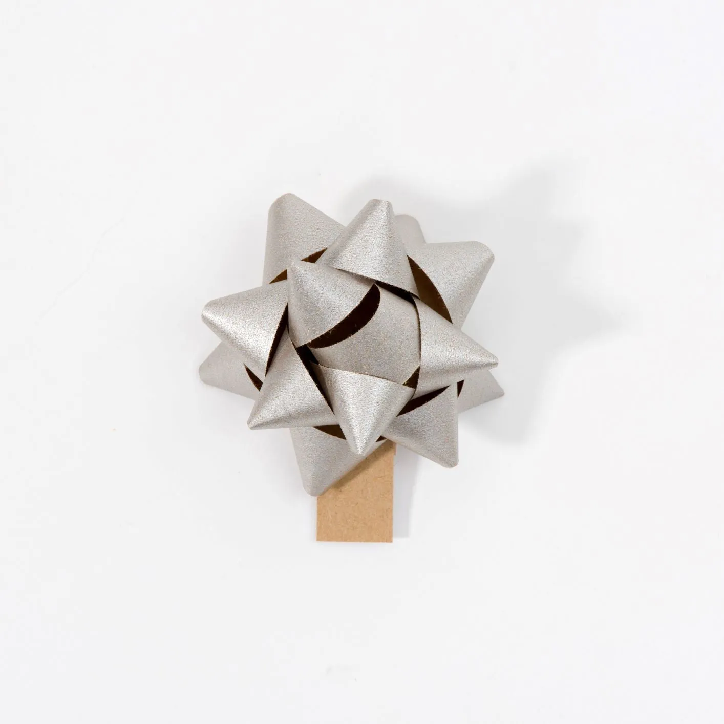 Recycled Bows - Silver (Pack 50) Single sided