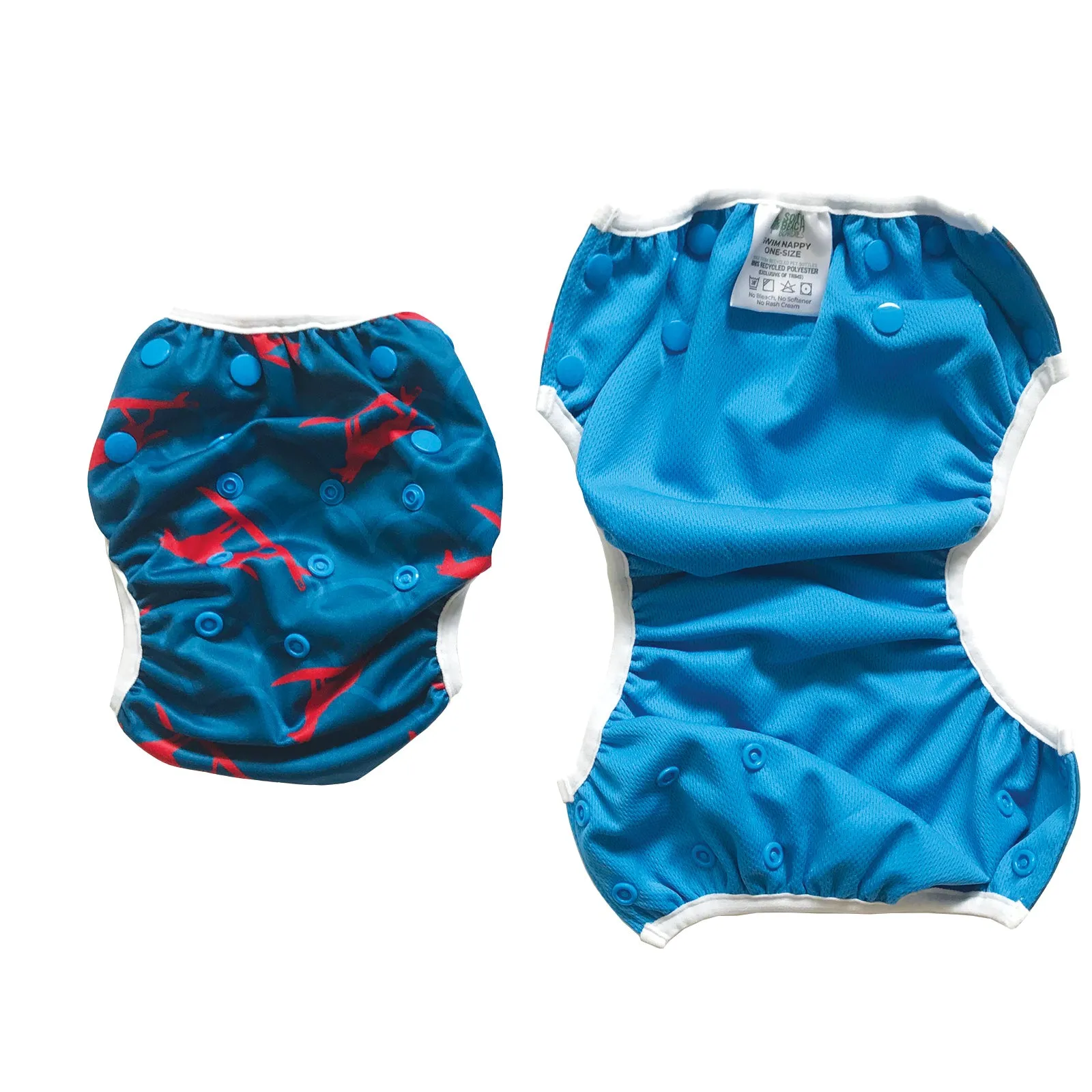 Recycled Reusable Swim Nappy: Surfing Dingo