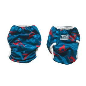 Recycled Reusable Swim Nappy: Surfing Dingo