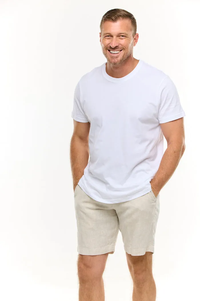REEF NATURAL LINEN SHORT