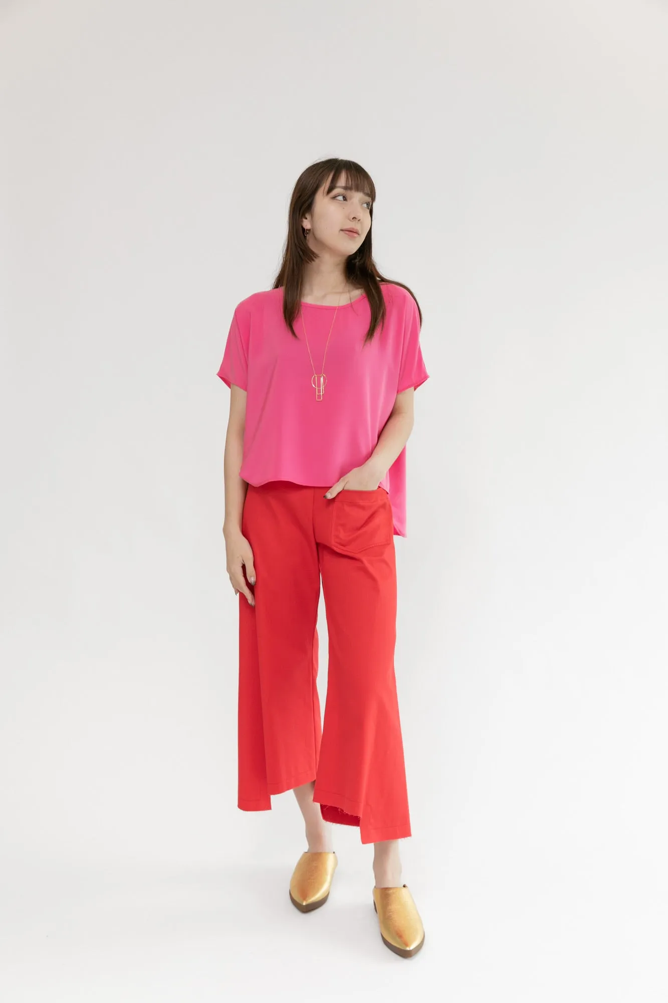 SALE Step Stitch Crop Pants V2 | Organic Cherry