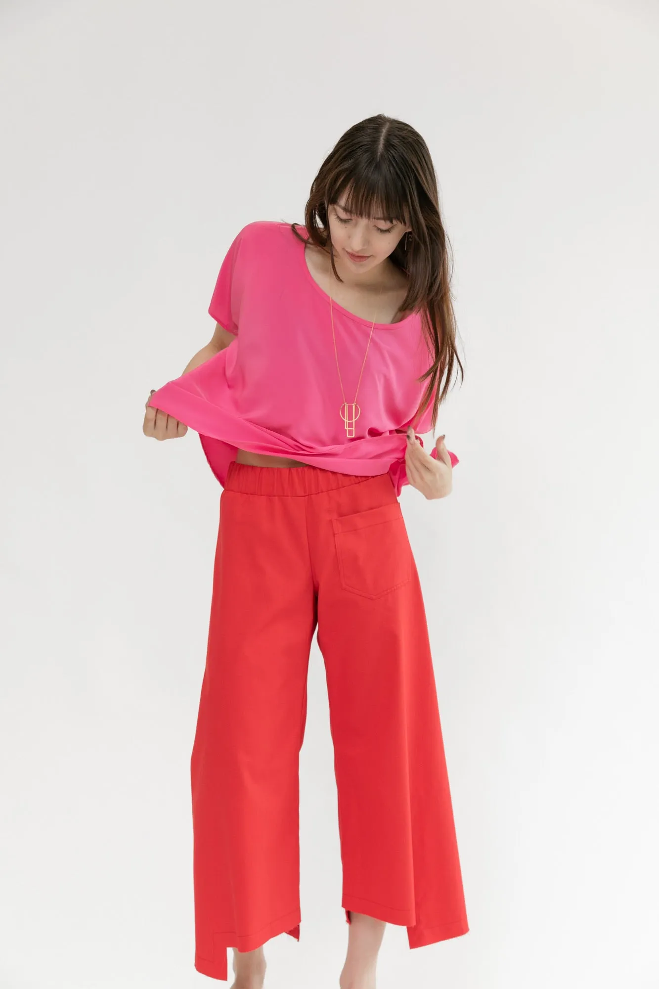 SALE Step Stitch Crop Pants V2 | Organic Cherry