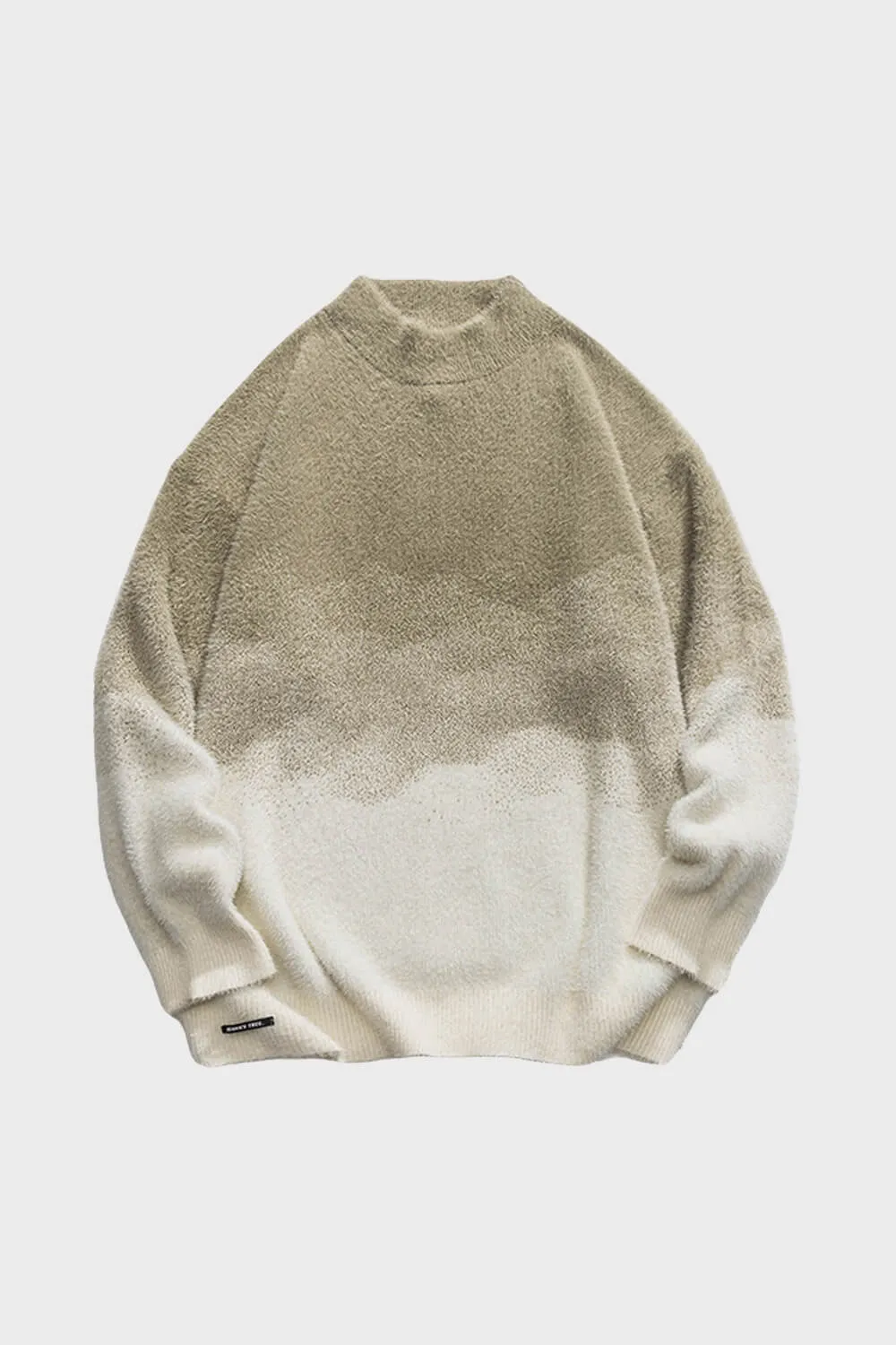 Sand Gradient Beige Aesthetic Sweater