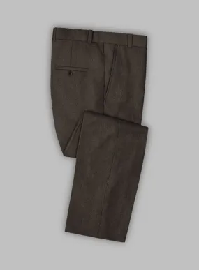 Solbiati Pericle Dark Brown Linen Pants