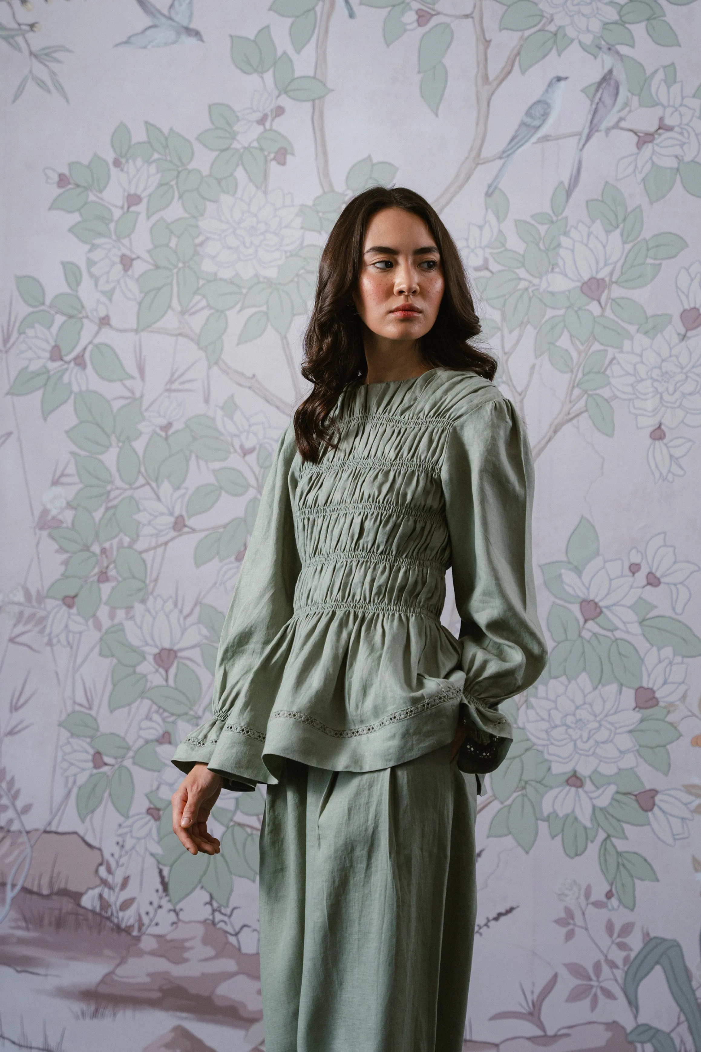 The Great Linen Trousers in Sage
