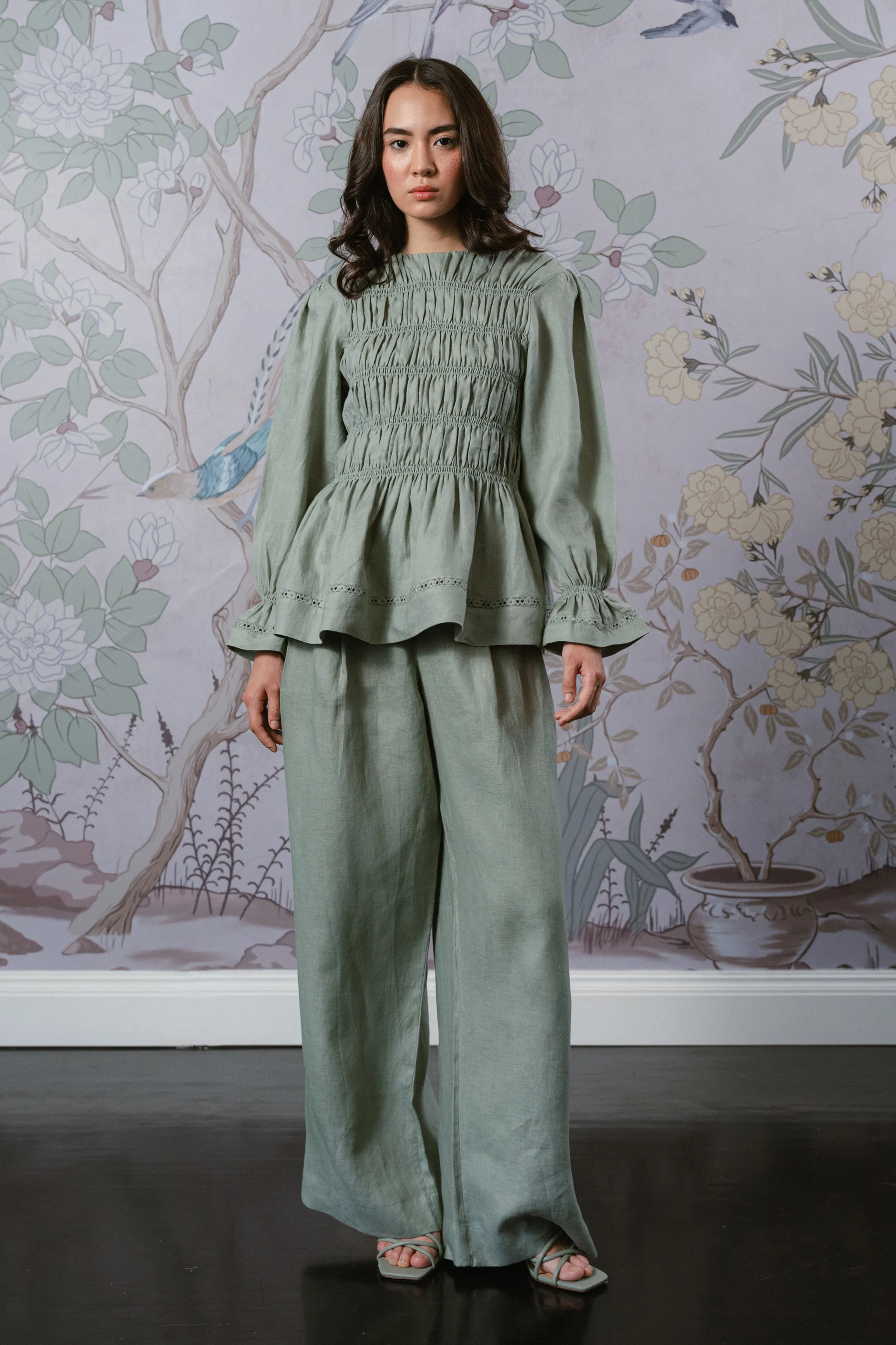 The Great Linen Trousers in Sage