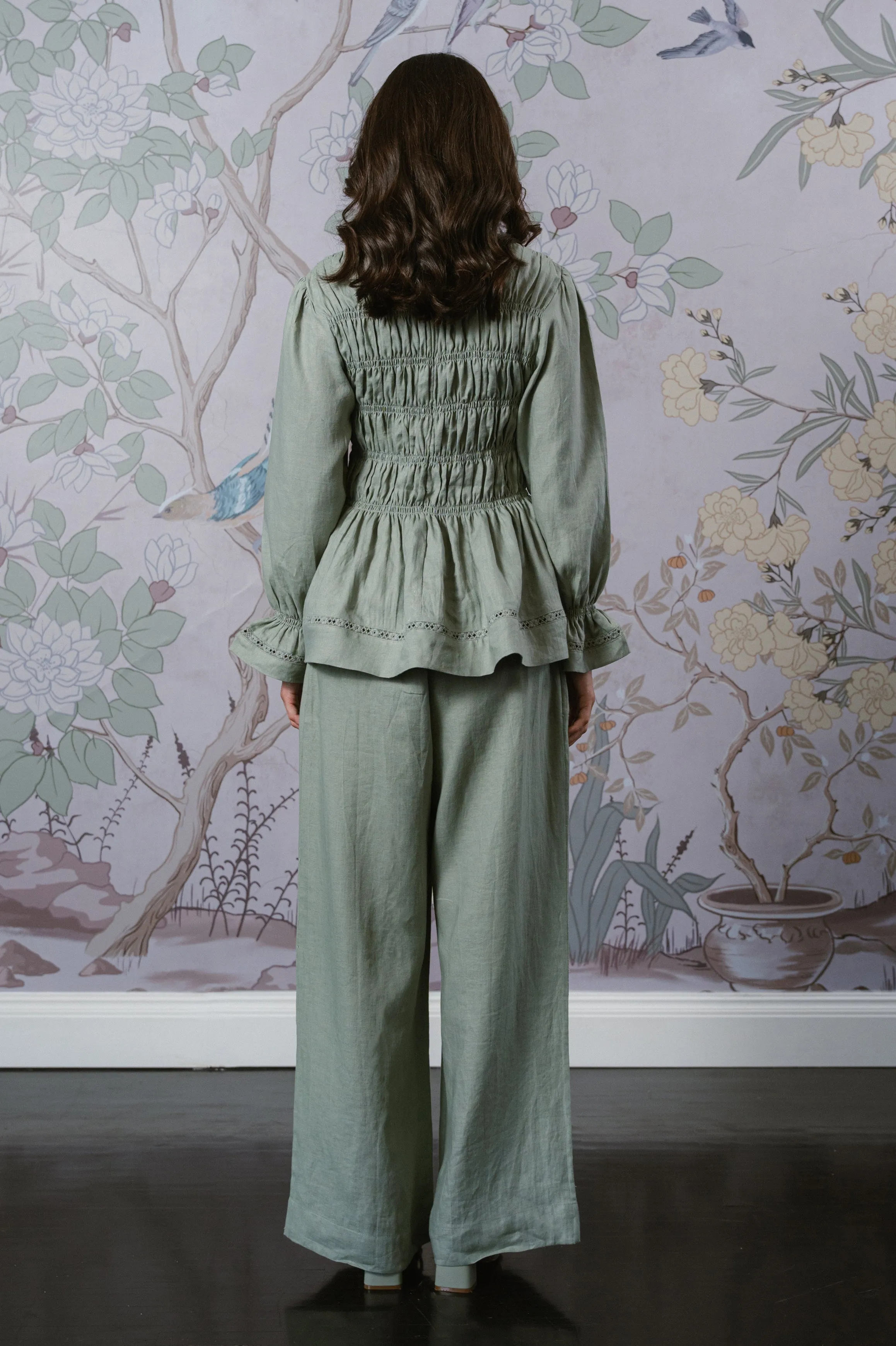 The Great Linen Trousers in Sage