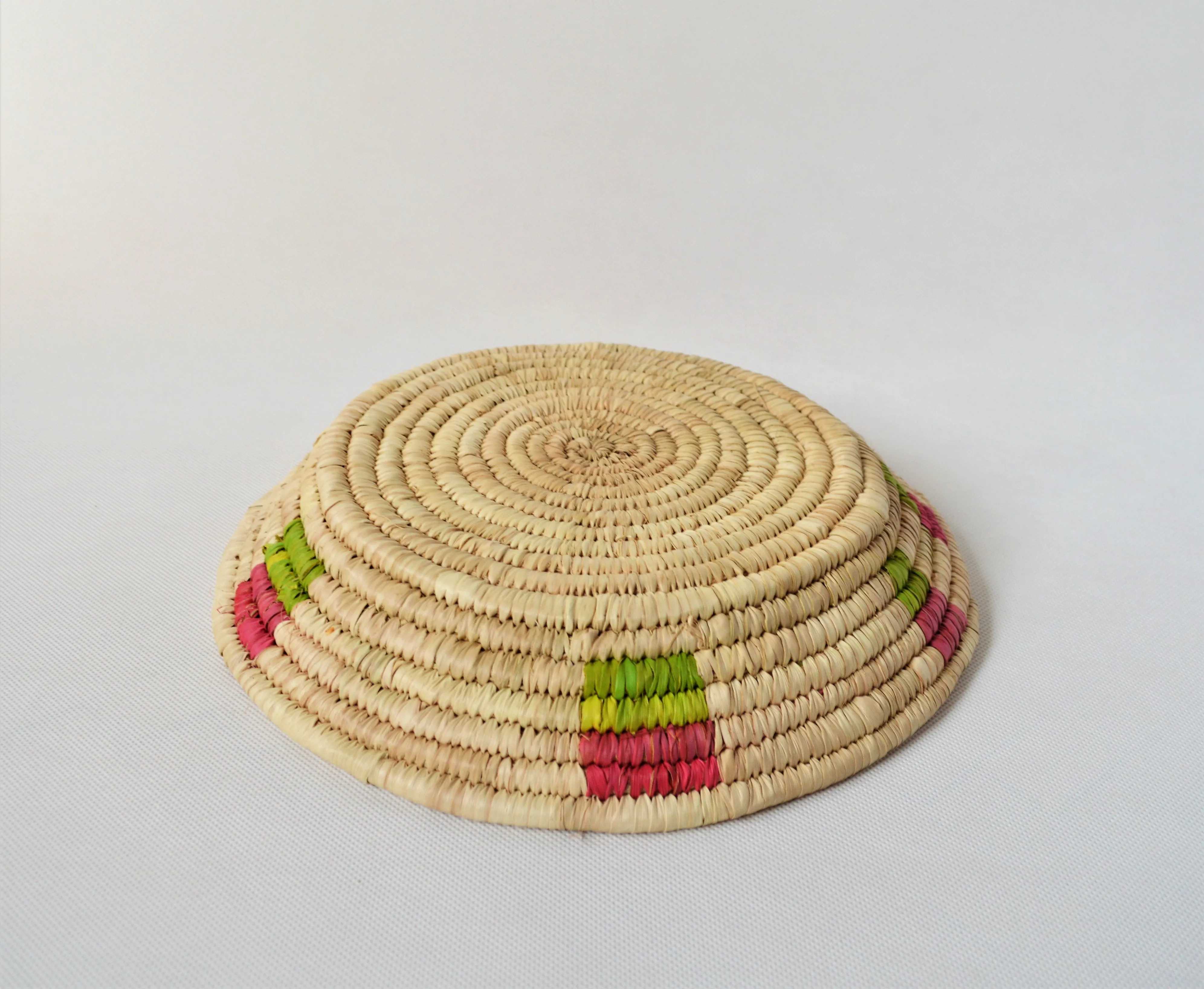 Wide fruit plate from Nubia Egypt, Palm straw